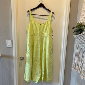 Old Navy Bright Yellow Smocked Sundress